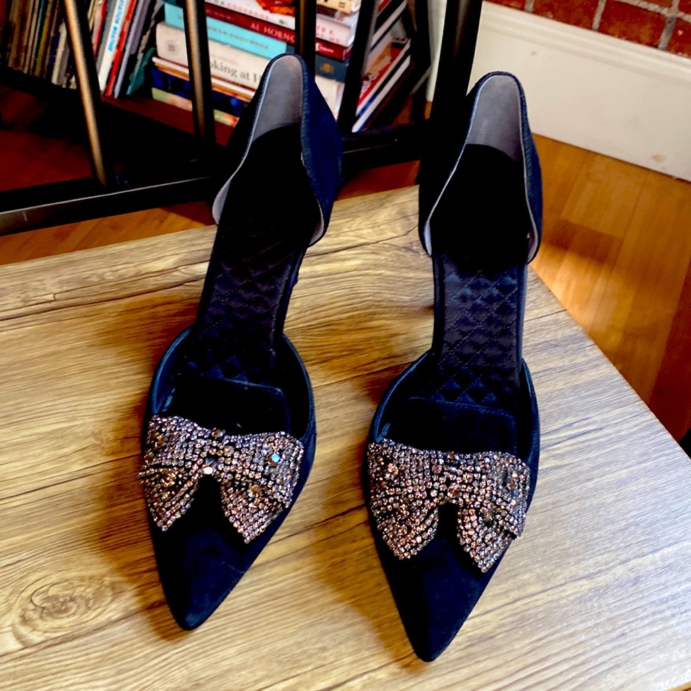 Tory Burch Black leather Orsay Pumps Sz 11